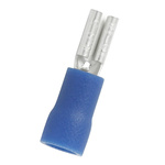 RS PRO Blue Insulated Female Spade Connector, Receptacle, 0.5 x 2.8mm Tab Size, 1.5mm² to 2.5mm²