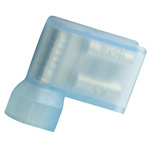 RS PRO Blue Insulated Female Spade Connector, Flag Terminal, 6.35 x 0.8mm Tab Size, 1.5mm² to 2.5mm²