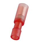 RS PRO Red Insulated Female Spade Connector, Receptacle, 0.4 x 3.9mm Tab Size, 0.5mm² to 1.5mm²