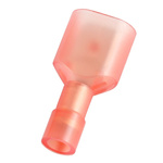 RS PRO Red Insulated Male Spade Connector, Tab, 0.8 x 6.35mm Tab Size, 0.5mm² to 1.5mm²