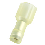 RS PRO Yellow Insulated Male Spade Connector, Tab, 0.8 x 6.35mm Tab Size, 4mm² to 6mm²