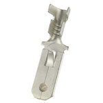 RS PRO Uninsulated Male Spade Connector, Tab, 0.8 x 6.35mm Tab Size