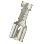 RS PRO Uninsulated Female Spade Connector, Receptacle, 0.8 x 6.35mm Tab Size
