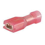 RS PRO Pink Insulated Female Spade Connector, Receptacle, 0.8 x 2.8mm Tab Size