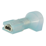 RS PRO Blue Insulated Female Spade Connector, Receptacle, 0.5 x 2.8mm Tab Size
