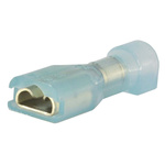 RS PRO Blue Insulated Female Spade Connector, Receptacle, 0.8 x 4.75mm Tab Size