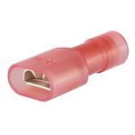RS PRO Pink Insulated Female Spade Connector, Receptacle, 0.5 x 5.2mm Tab Size