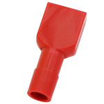 RS PRO Red Insulated Female Spade Connector, Receptacle, 0.8 x 6.35mm Tab Size