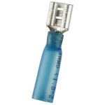 RS PRO Blue Insulated Female Spade Connector, Receptacle, 0.8 x 6.35mm Tab Size