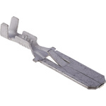 TE Connectivity FASTIN-FASTON .250 Uninsulated Male Spade Connector, Tab, 6.35 x 0.81mm Tab Size, 0.3mm² to 0.8mm²