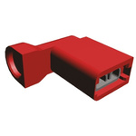 TE Connectivity, Ultra-Fast .187 Red Insulated Spade Connector, 4.75 x 0.51mm Tab Size, 0.3mm² to 0.9mm²