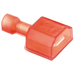 TE Connectivity, Ultra-Fast .250 Red Insulated Spade Connector, 6.3 x 0.8mm Tab Size, 0.3mm² to 0.8mm²