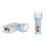 TE Connectivity Ultra-Fast .187 Blue Insulated Female Spade Connector, Flag Terminal, 4.75 x 0.51mm Tab Size, 1.3mm² to