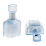 TE Connectivity Ultra-Fast .250 Blue Insulated Male Spade Connector, Tab, 6.3 x 0.8mm Tab Size, 1.3mm² to 2mm²