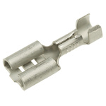 TE Connectivity FASTON .250 Uninsulated Female Spade Connector, Receptacle, 6.35 x 0.81mm Tab Size, 0.8mm² to 1.3mm²