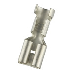 RS PRO Metal Uninsulated Female Spade Connector, Receptacle, 6.35 x 0.8mm Tab Size, 4mm² to 6mm²