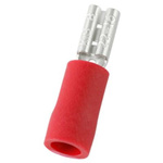RS PRO Red Insulated Female Spade Connector, Receptacle, 0.8 x 2.8mm Tab Size, 0.5mm² to 1.5mm²