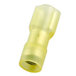 RS PRO Yellow Insulated Female Spade Connector, Receptacle, 6.35 x 0.8mm Tab Size, 4mm² to 6mm²