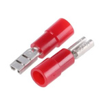 RS PRO Red Insulated Female Spade Connector, Receptacle, 2.8 x 0.8mm Tab Size, 0.5mm² to 1.5mm²