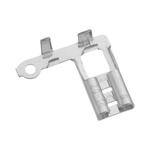 RS PRO Grey Uninsulated Female Spade Connector, Flag Terminal, 6.35 x 0.8mm Tab Size, 1.5mm² to 2.5mm²