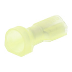 TE Connectivity Ultra-Fast Plus .250 Yellow Insulated Female Spade Connector, Receptacle, 6.35 x 0.81mm Tab Size, 3mm²