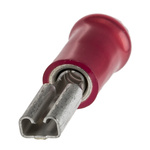 TE Connectivity PIDG FASTON .110 Red Insulated Female Spade Connector, Receptacle, 2.79 x 0.79mm Tab Size, 0.3mm² to