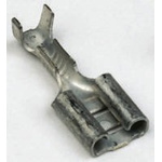 TE Connectivity FASTON .250 Uninsulated Female Spade Connector, Receptacle, 6.35 x 0.81mm Tab Size, 0.5mm² to 1.5mm²