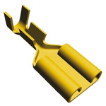 TE Connectivity FASTON .250 Uninsulated Female Spade Connector, Receptacle, 6.35 x 0.81mm Tab Size, 0.5mm² to 1.5mm²