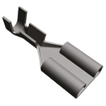 TE Connectivity FASTON .250 Uninsulated Female Spade Connector, Receptacle, 6.35 x 0.81mm Tab Size, 0.5mm² to 1.5mm²