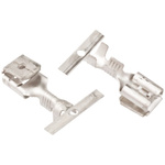 TE Connectivity FASTON .187 Uninsulated Female Spade Connector, Piggyback Terminal, 4.75 x 0.51mm Tab Size, 0.5mm² to