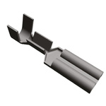 TE Connectivity FASTON .110 Uninsulated Female Spade Connector, Receptacle, 2.79 x 0.51mm Tab Size, 0.2mm² to 0.6mm²