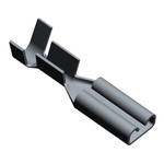 TE Connectivity FASTON .110 Uninsulated Female Spade Connector, Receptacle, 2.79 x 0.79mm Tab Size, 0.5mm² to 1mm²