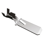 TE Connectivity FASTIN-FASTON .250 Uninsulated Male Spade Connector, Tab, 6.35 x 0.81mm Tab Size, 0.8mm² to 2mm²