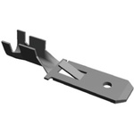 TE Connectivity FASTIN-FASTON .250 Uninsulated Male Spade Connector, Tab, 6.35 x 0.81mm Tab Size, 1mm² to 2.5mm²