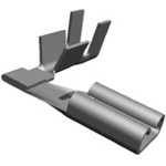 TE Connectivity FASTON .110 Uninsulated Female Spade Connector, Flag Terminal, 2.79 x 0.81mm Tab Size, 0.3mm² to 0.8mm²