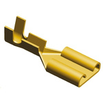 TE Connectivity FASTON .250 Uninsulated Female Spade Connector, Receptacle, 6.35 x 0.81mm Tab Size, 0.3mm² to 0.8mm²