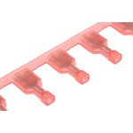 TE Connectivity Ultra-Fast .250 Red Insulated Female Spade Connector, Receptacle, 6.35 x 0.81mm Tab Size, 0.3mm² to