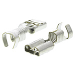 TE Connectivity FASTIN-FASTON .250 Uninsulated Female Spade Connector, Receptacle, 6.35 x 0.81mm Tab Size, 4mm² to 6mm²