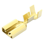 TE Connectivity FASTIN-FASTON .250 Uninsulated Female Spade Connector, Receptacle, 6.35 x 0.81mm Tab Size, 0.8mm² to