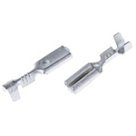 TE Connectivity FASTON .110 Uninsulated Female Spade Connector, Receptacle, 2.79mm Tab Size, 0.2mm² to 0.6mm²