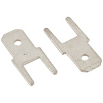 TE Connectivity FASTON .187 Uninsulated Male Spade Connector, PCB Tab, 4.8 x 0.5mm Tab Size