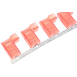 TE Connectivity Ultra-Fast .187 Red Insulated Female Spade Connector, Flag Terminal, 4.75 x 0.51mm Tab Size, 0.3mm² to