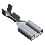 TE Connectivity FASTON .250 Uninsulated Female Spade Connector, Receptacle, 6.35 x 0.8mm Tab Size, 0.3mm² to 0.8mm²