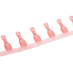 TE Connectivity Ultra-Fast .187 Red Insulated Female Spade Connector, Receptacle, 4.75 x 0.81mm Tab Size, 0.3mm² to