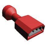 TE Connectivity Ultra-Fast .250 Red Insulated Female Spade Connector, Receptacle, 6.35 x 0.81mm Tab Size, 0.3mm² to