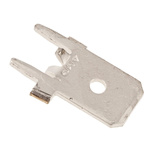 TE Connectivity FASTON .250 Silver Uninsulated Male Spade Connector, PCB Tab, 6.35 x 0.83mm Tab Size