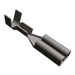 TE Connectivity FASTON .110 Uninsulated Female Spade Connector, Receptacle, 2.79 x 0.5mm Tab Size, 0.2mm² to 0.6mm²