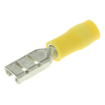 JST FVDDF Yellow Insulated Female Spade Connector, Receptacle, 2.79 x 0.8mm Tab Size, 0.2mm² to 0.5mm²