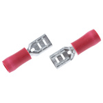 JST FVDDF Red Insulated Female Spade Connector, Receptacle, 4.75 x 0.8mm Tab Size, 0.25mm² to 1.65mm²