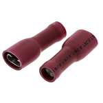 JST FLVDDF Red Insulated Female Spade Connector, Receptacle, 4.75 x 0.5mm Tab Size, 0.25mm² to 1.65mm²